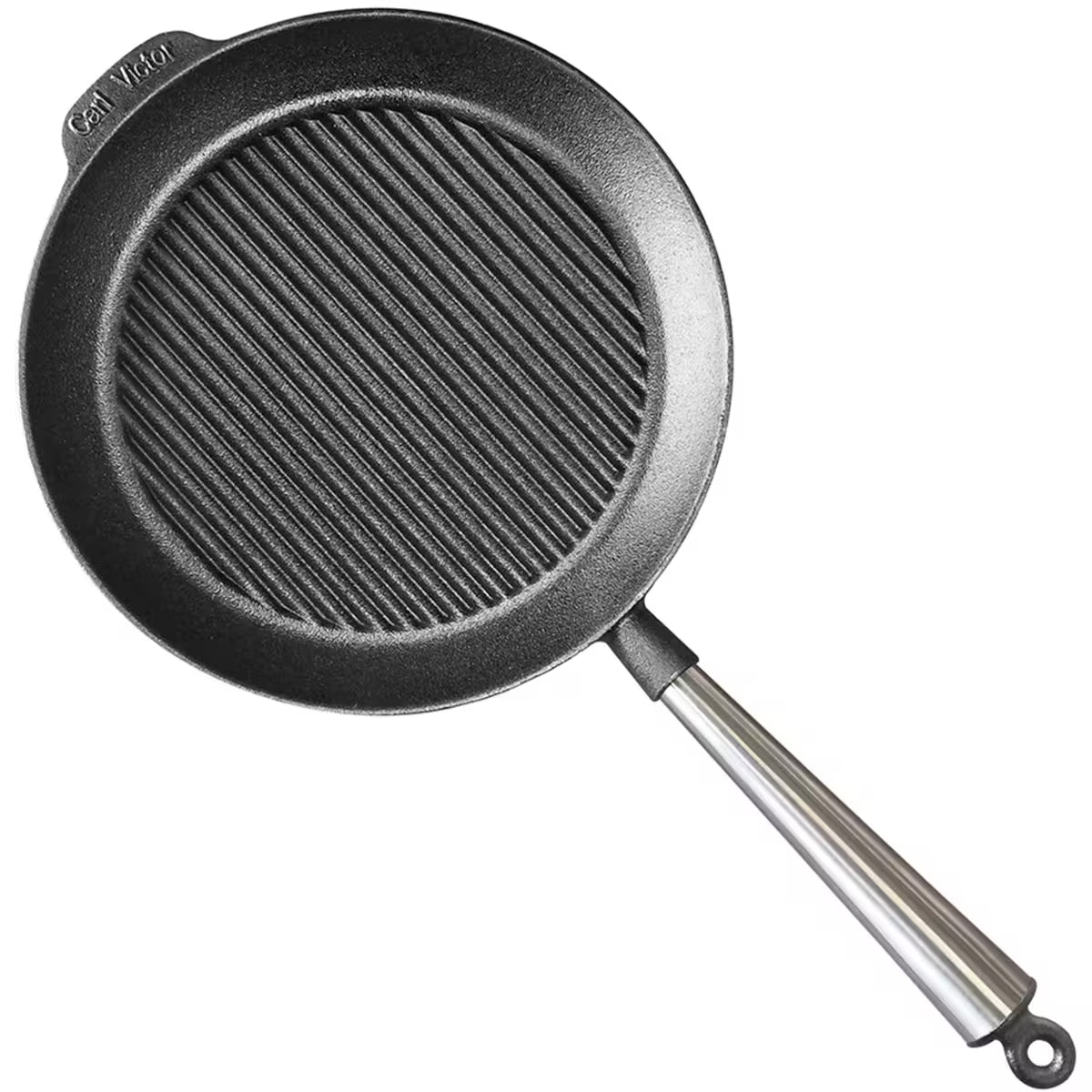 Carl victor Grillpanna gjutjärn 28 cm Stålhandtag