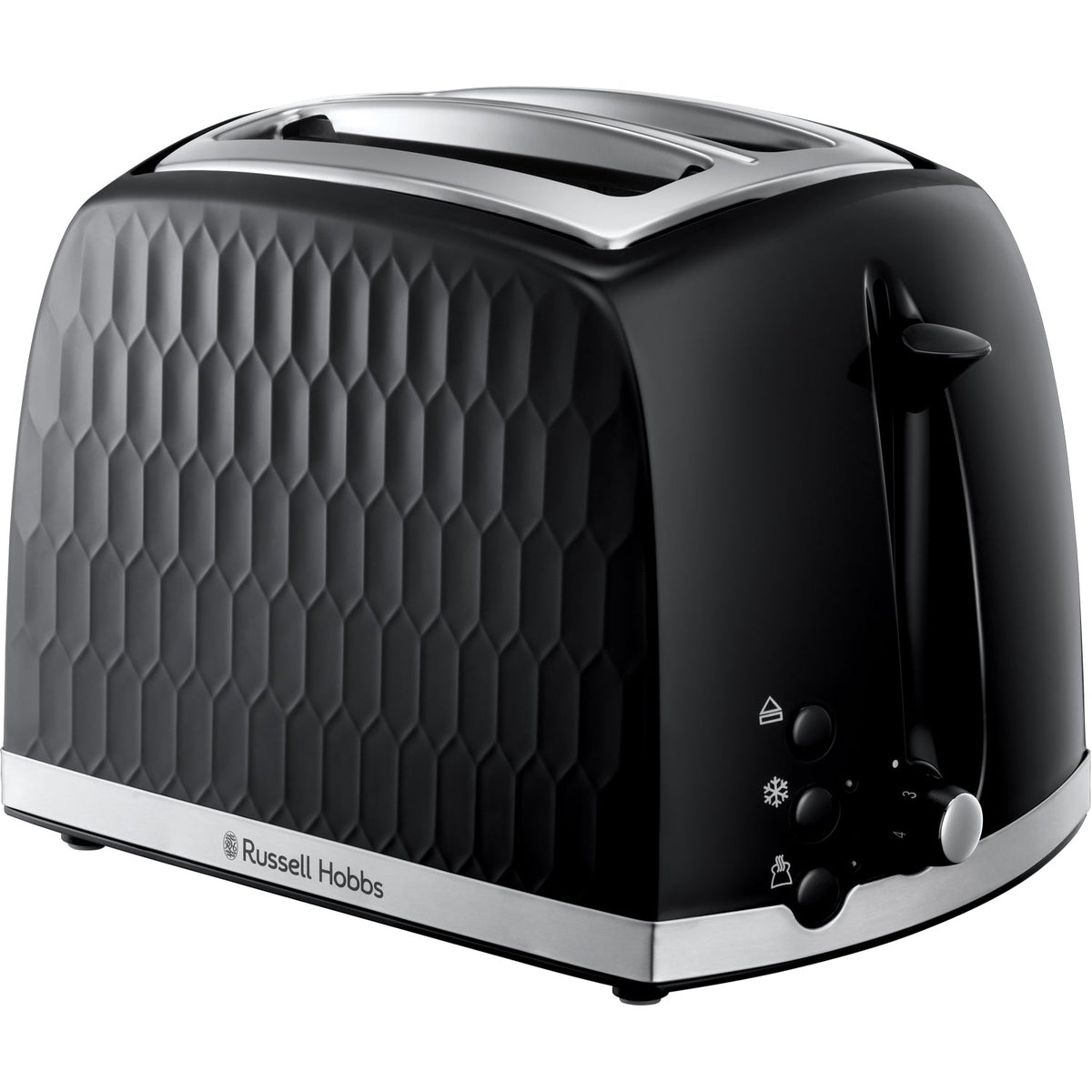 Russell Hobbs Brödrost 2 skivor Honeycomb Svart - Kockensval