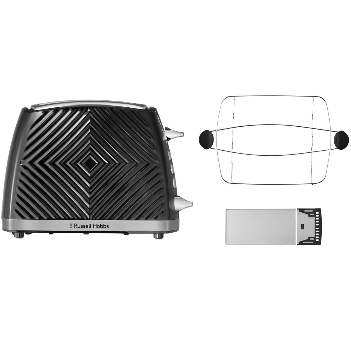 Russell Hobbs Brödrost Groove 2 Skivor Svart - Kockensval