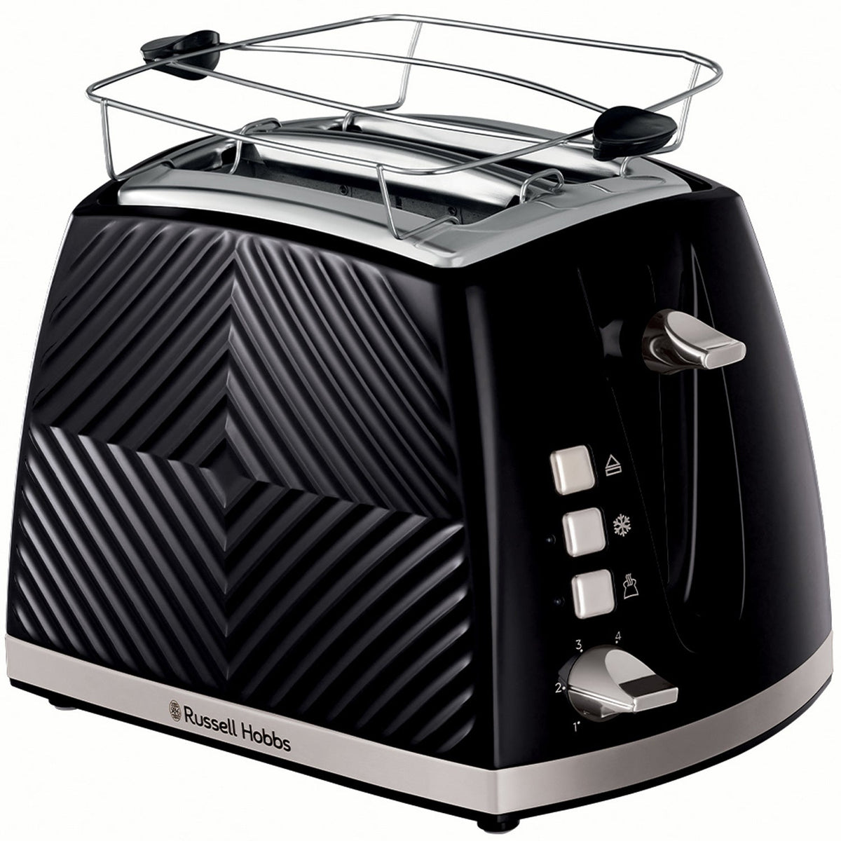 Russell Hobbs Brödrost Groove 2 Skivor Svart - Kockensval
