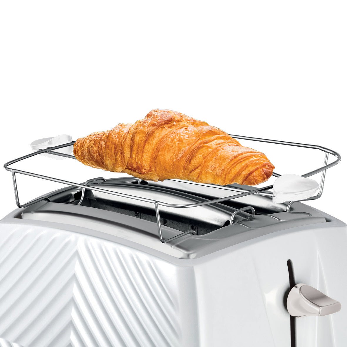 Russell Hobbs Brödrost Groove 2 Skivor Vit - Kockensval