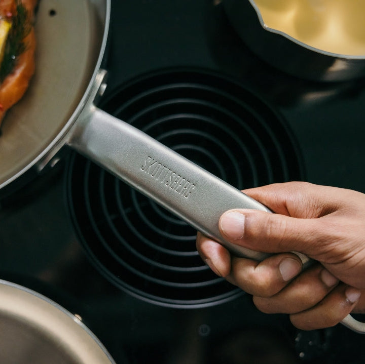 Skottsberg Sautépanna med lock 28 cm rostfritt stål