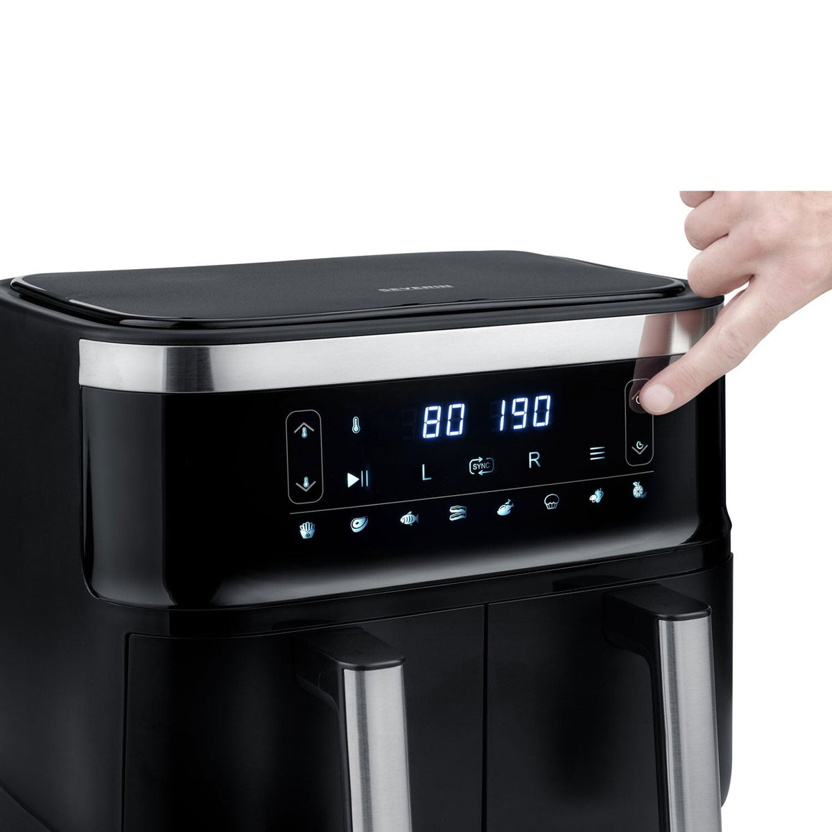 Severin Air Fryer Dubbel 2x4L FR2453 - Kockensval
