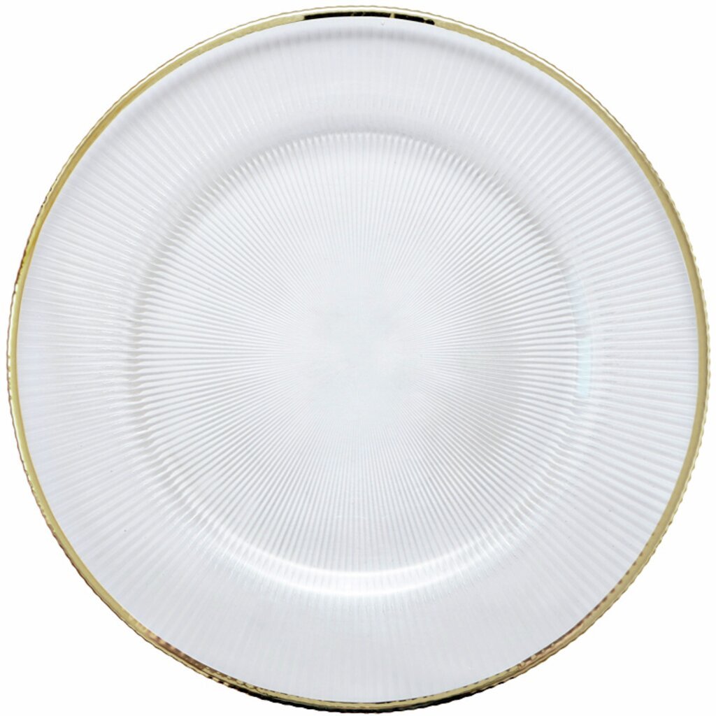 Stiernholm Plisse Tallrik Vit 33 cm - Kockensval