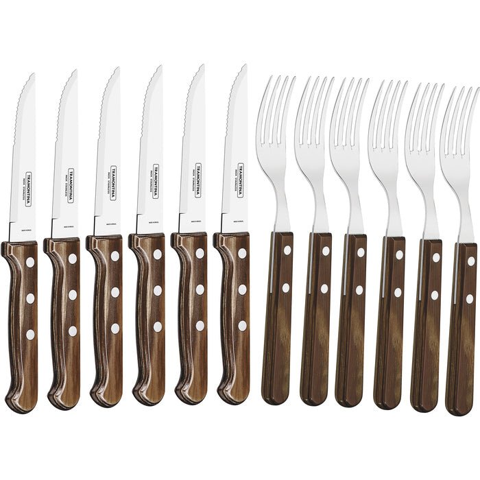 Tramontina Churrasco Grillbestick 12 delar Furu - Kockensval