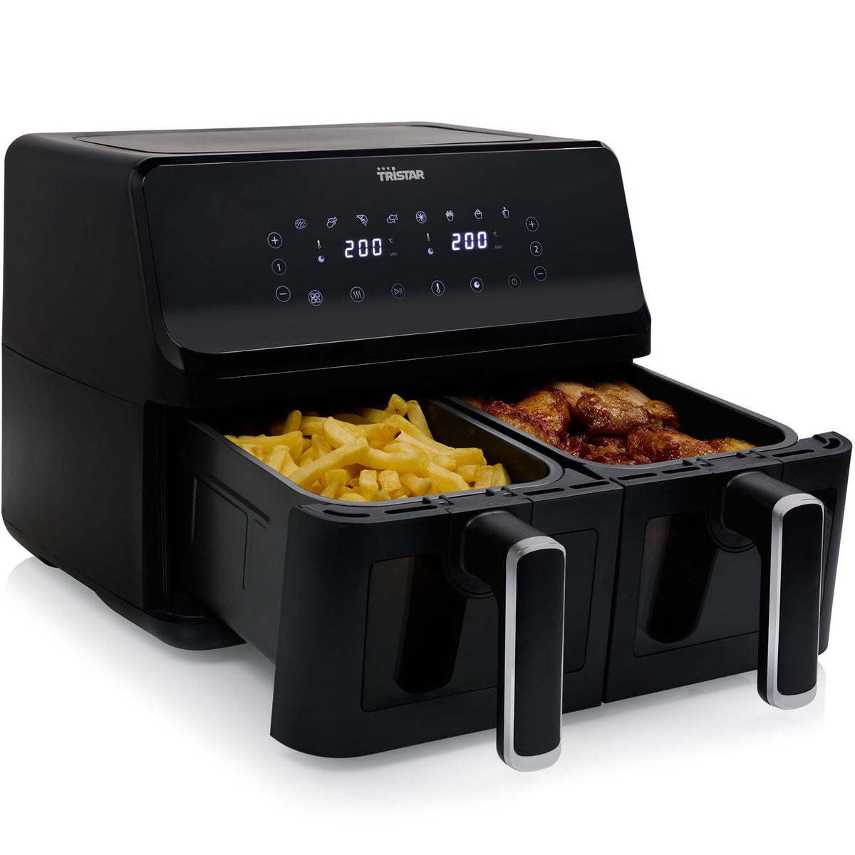 Tristar Varmuftsfritös med Dubbla Korgar 2x4L - Kockensval