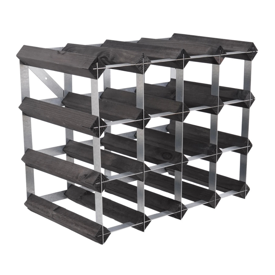 Traditional Wine Rack Vinställ Black 16 Flaskor