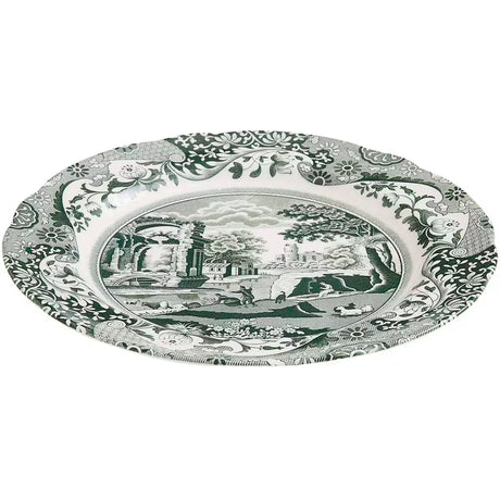 Spode Heritage Green Italian tallrik 27 cm, grön/vit