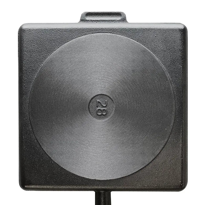 Carl Victor Fyrkantig Grillpanna gjutjärn 28 cm Trähandtag