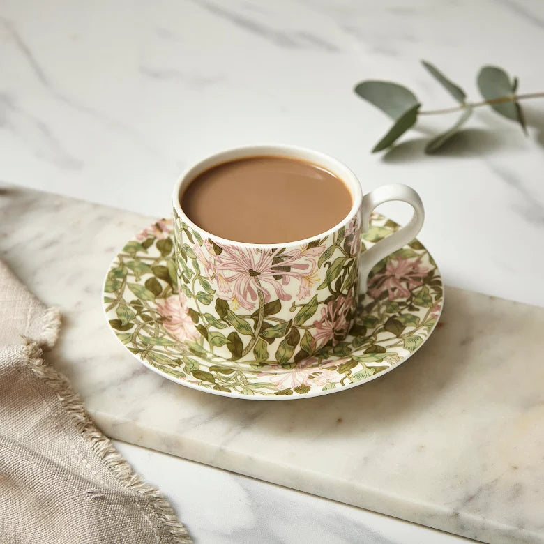 Spode Morris & Co Tekopp & Fat 28 cl Honeysuckle