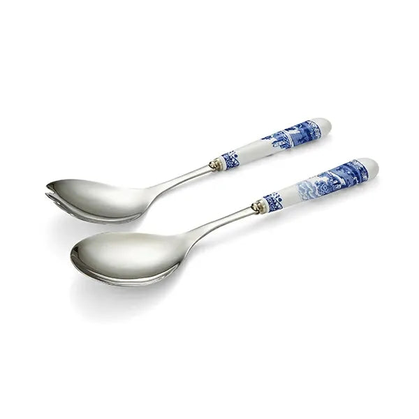 Spode Blue Italian Salladsbestick 25 cm
