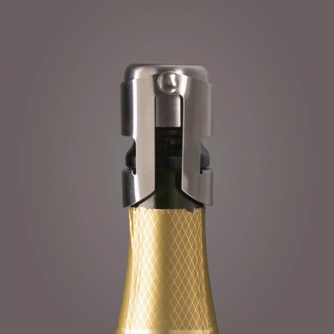 Vacu Vin Champagne Stopper Silver