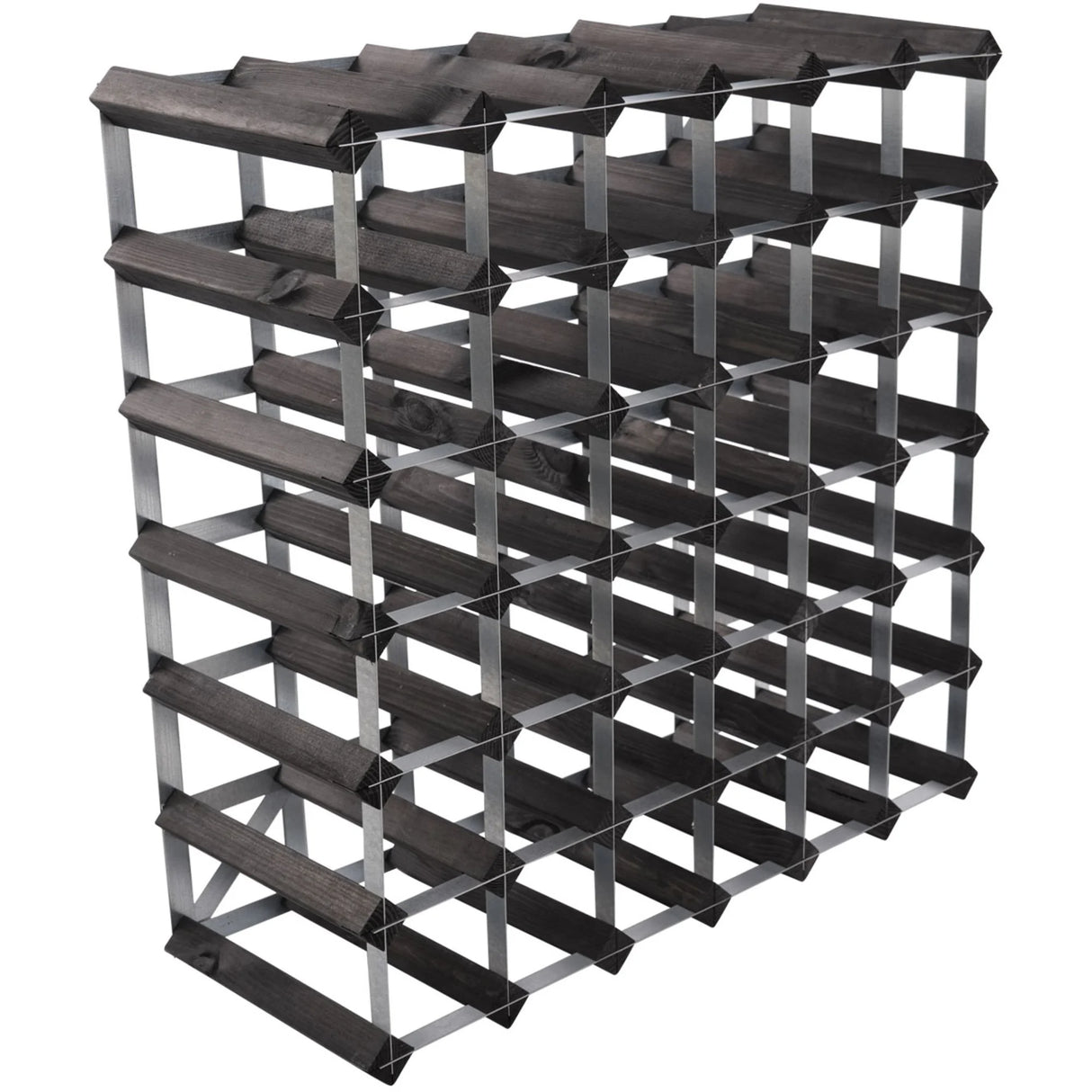 Traditional Wine Rack Vinställ Black 42 Flaskor