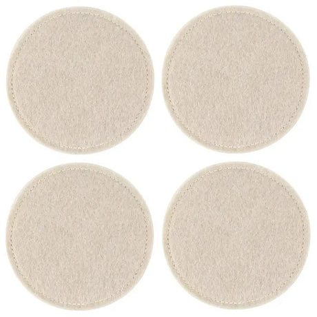 Ziczac Nuno Glasunderlägg 10 cm 4 - pack Beige - Kockensval