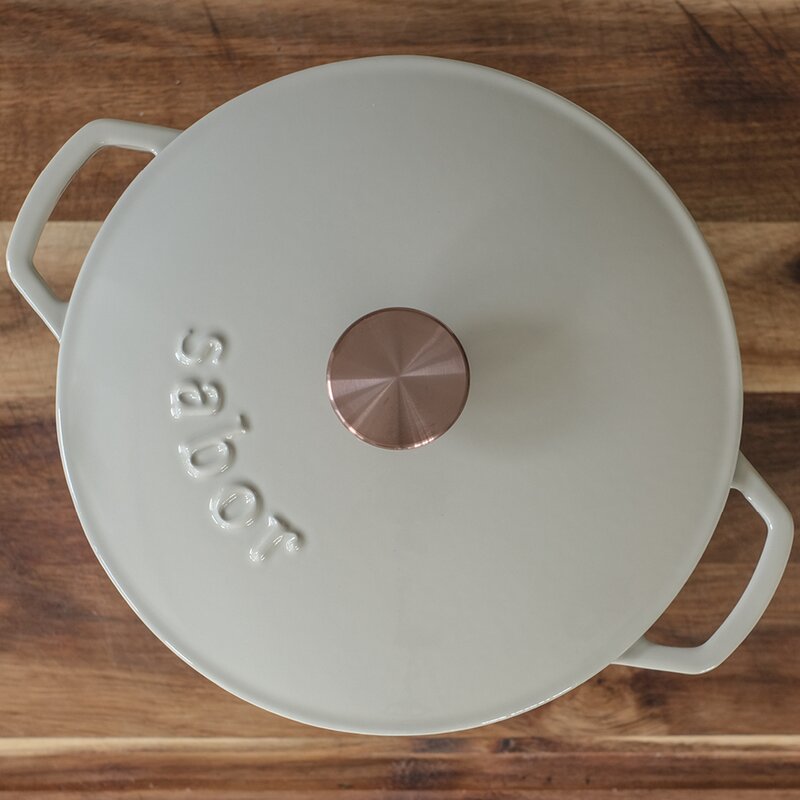 Sabor Gjutjärnsgryta 6,7 L varmgrå