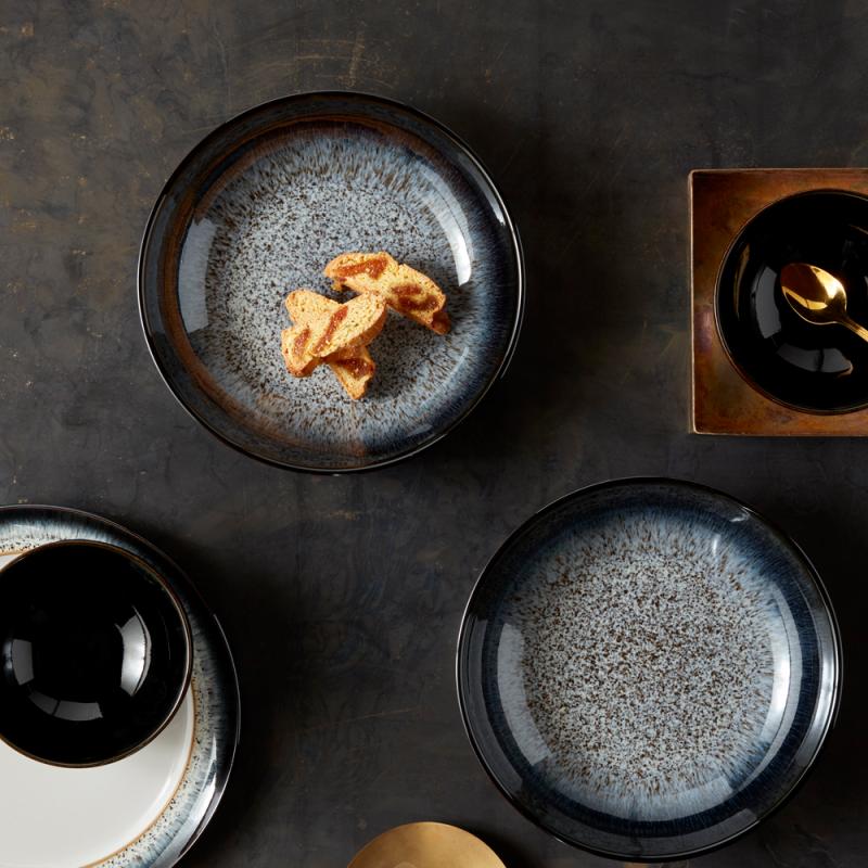 Denby Halo Pastaskål 4-pack Blå-svart