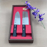 Surudoi Rustic Set Santoku & Nakiri