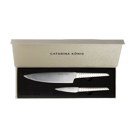 Catarina König Knivset 2 delar Kock & Skalkniv Strawberry