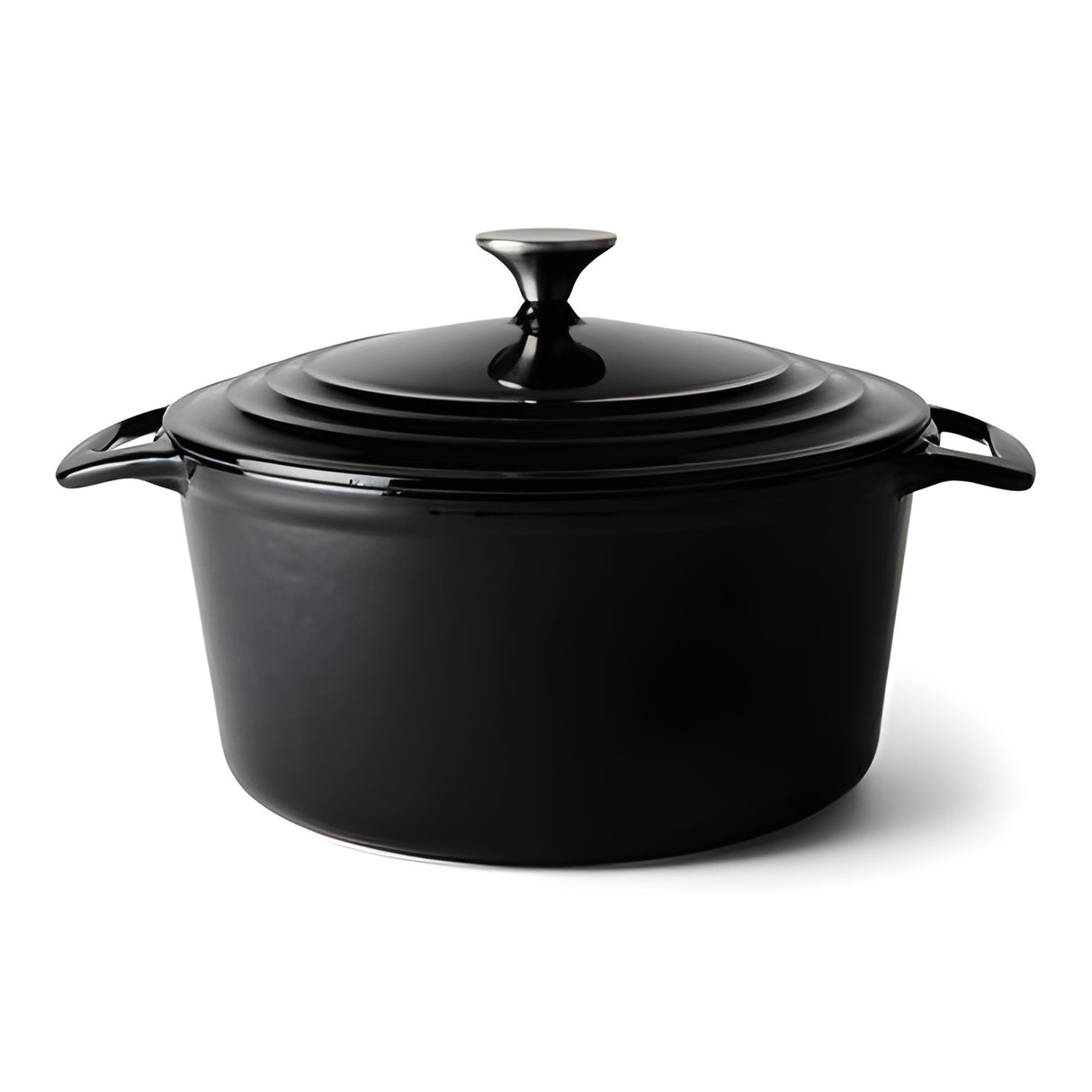 Senso Kitchenn Gjutjärnsgryta Rund 4 Liter Svart