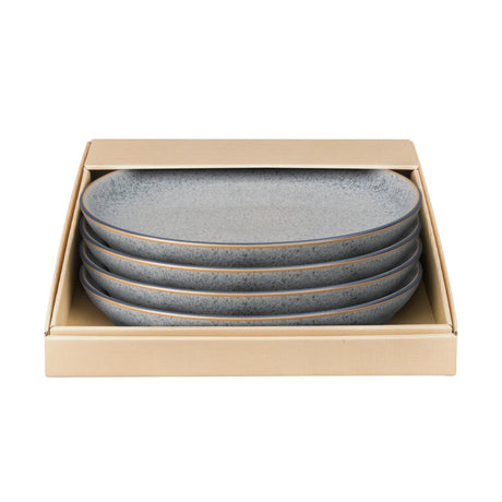 Denby Studio Tallrik 26 cm 4-pack Grå