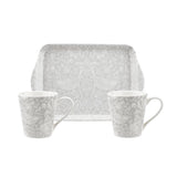 Spode Morris & Co två muggar och bricka Pure Morris