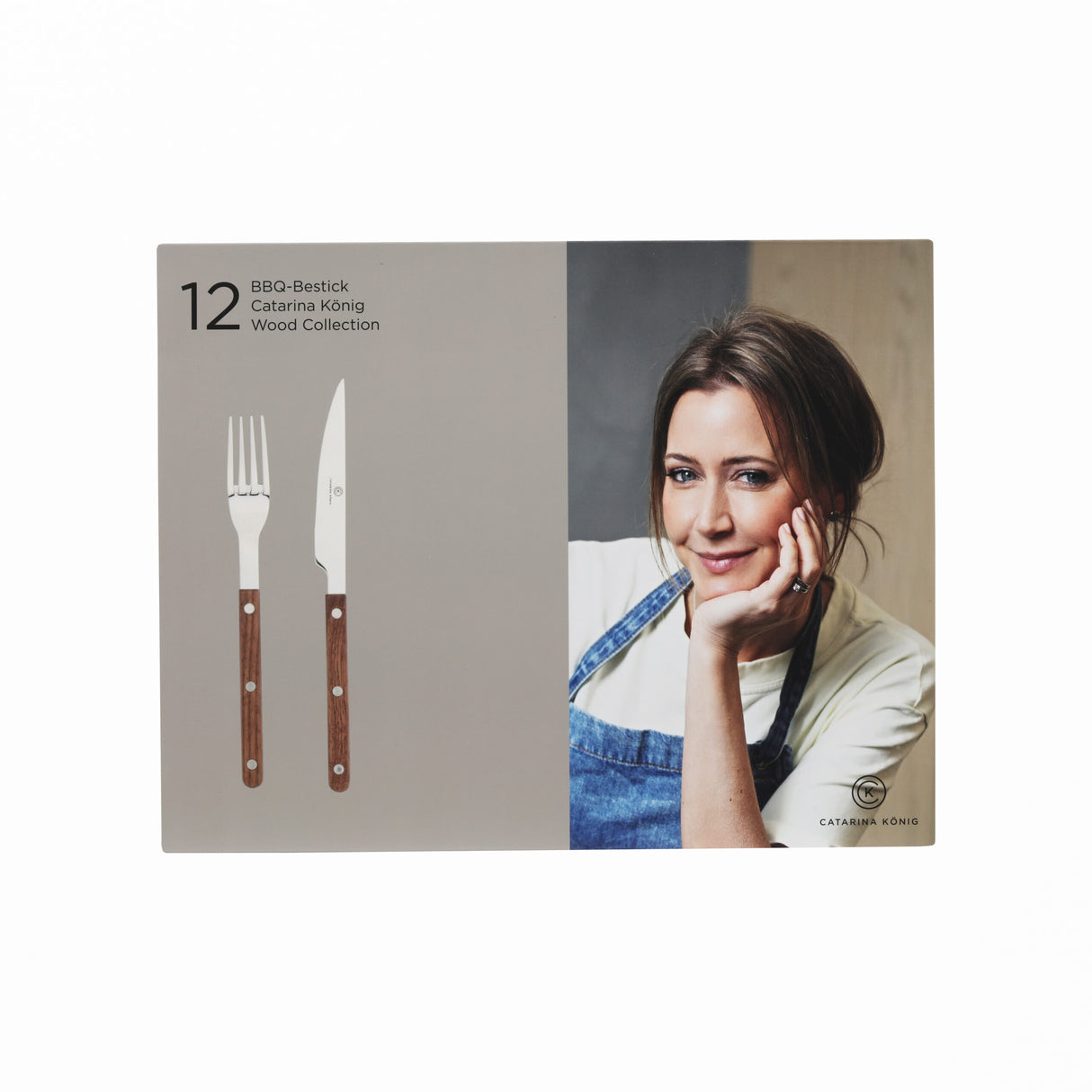 Catarina König Kött & Grillbestick 12 delar Wood