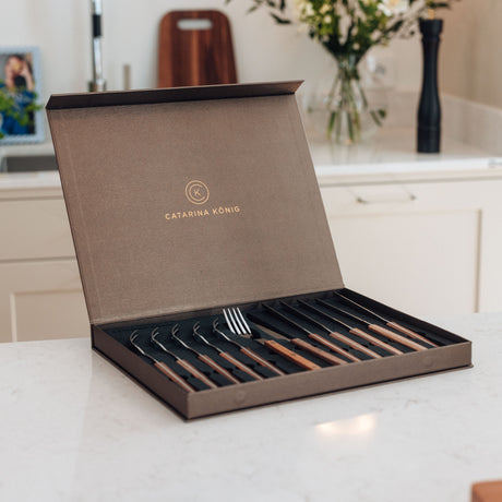 Catarina König Kött & Grillbestick 12 delar Wood