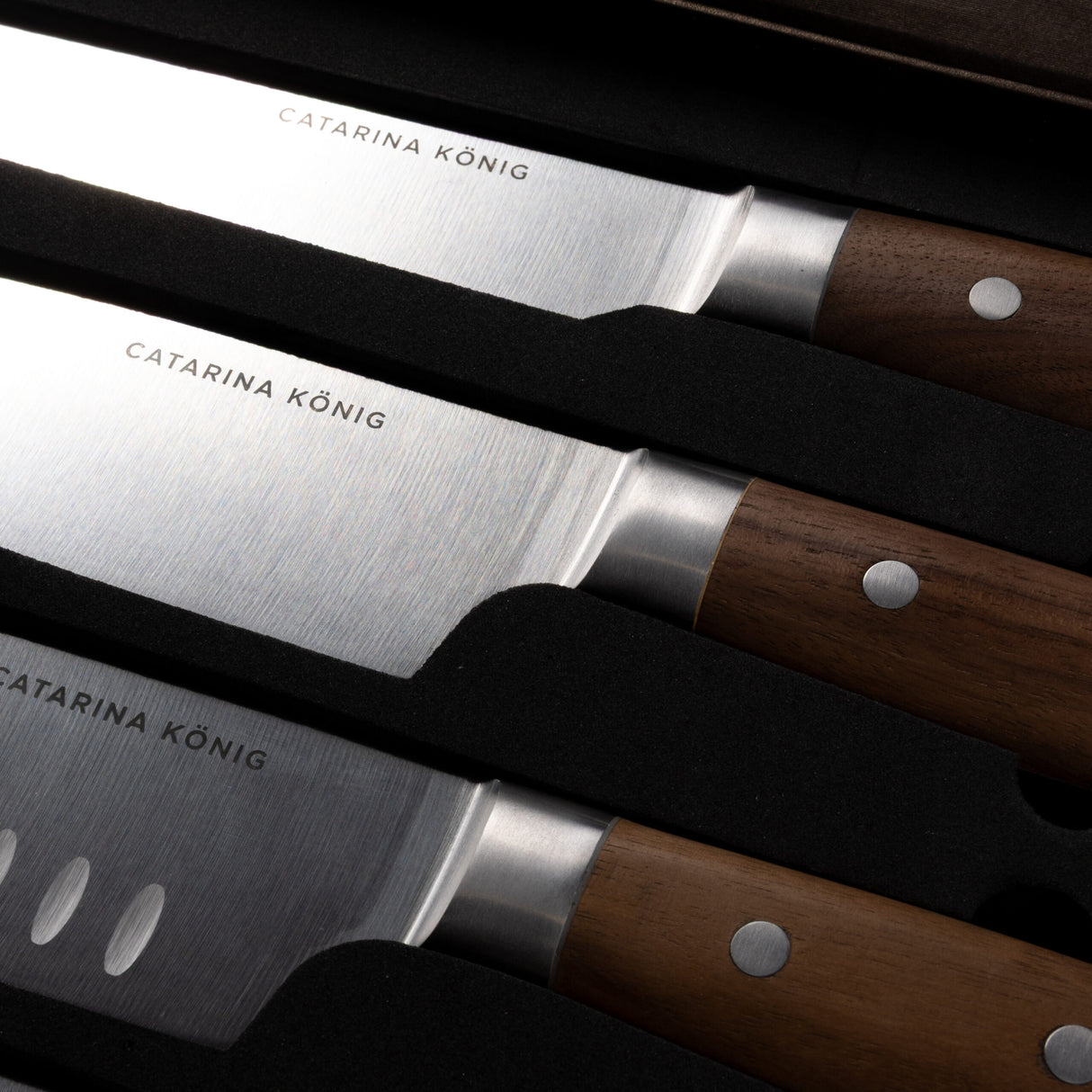 Catarina König Knivset 4 delar Wood