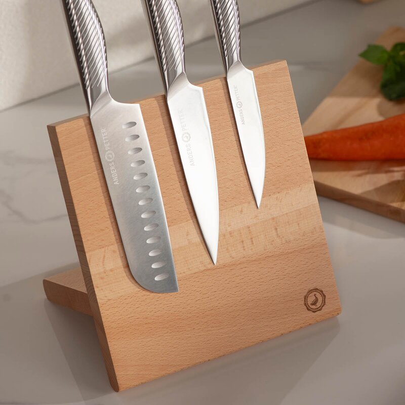 Anders Petter Nordic knivblock 21x12 cm bok