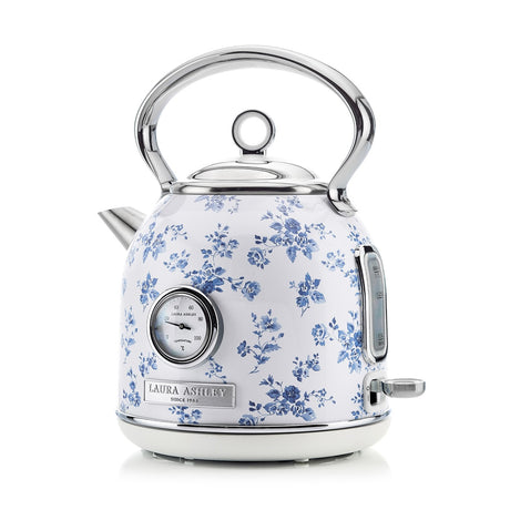 Laura Ashley Dome vattenkokare elektrisk 1,7 L China Rose blå/vit