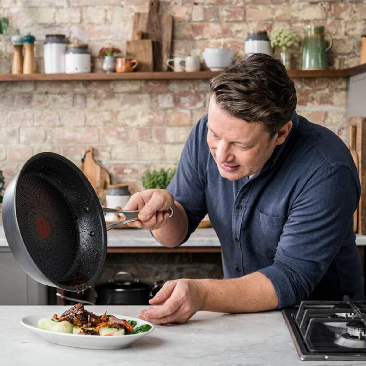 Jamie Oliver Cook's Classics stekpanna set 20+28 cm