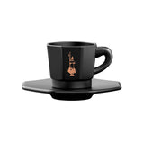 Bialetti Espressokopp Med fat 4-pack Svart 7,5 cl