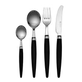 Brusletto Finse bestickset 16 delar retro blank/svart