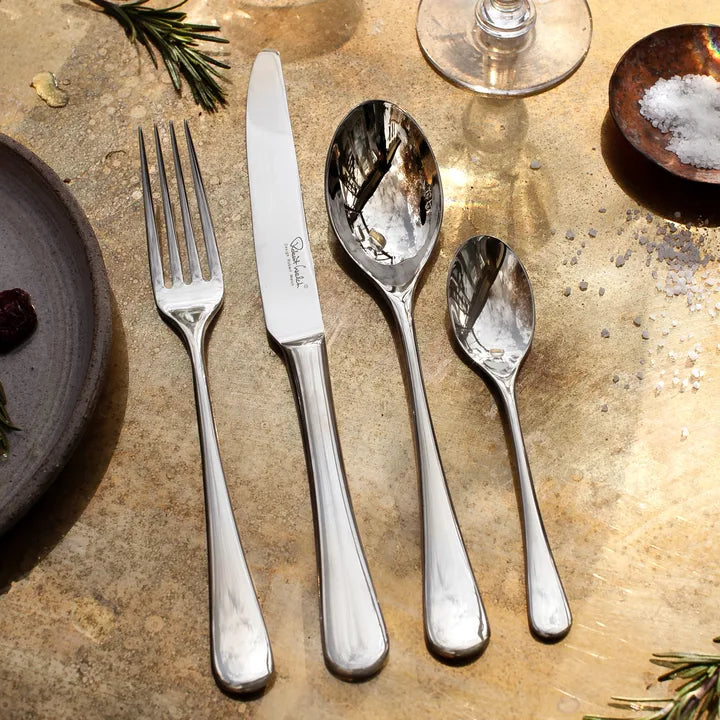 Robert Welch Radford bestickset 24 delar + 6 grillknivar blankt stål