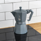 Bialetti Moka Exclusive Induction Mokabryggare 3 koppar Grå