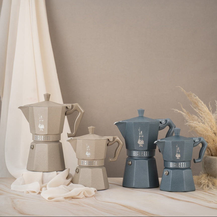 Bialetti Moka Exclusive Induction Mokabryggare 3 koppar Grå