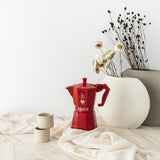 Bialetti Moka Exclusive Mokabryggare 6 koppar röd