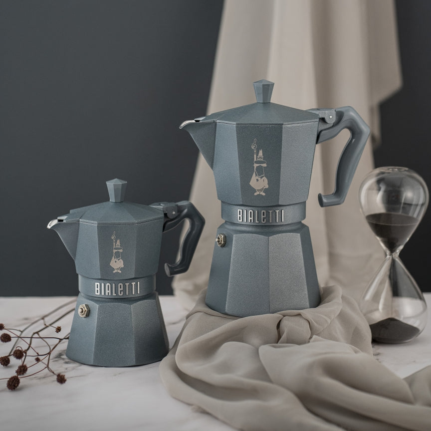 Bialetti Moka Exclusive Induction Mokabryggare 6 koppar Grå