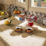 Bialetti Moka express Dolce & Gabbana 3 koppar Röd