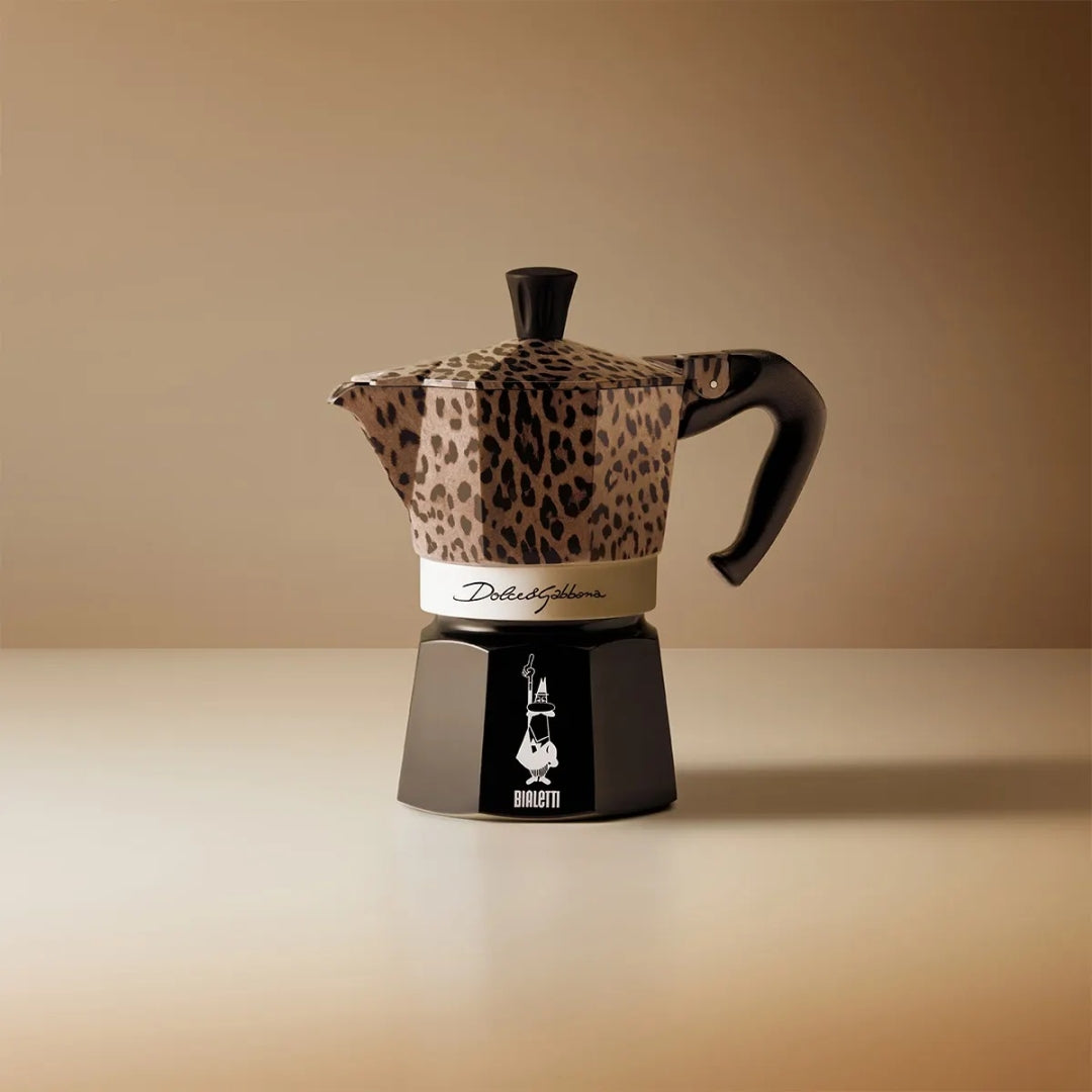 Bialetti Moka express Dolce & Gabbana 3 koppar Leopardo