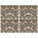 Spode Morris & Co Strawberry Thief Tablett 30x40 cm 4-pack Brun