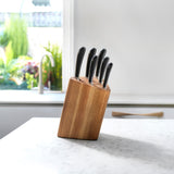 Robert Welch Signature Prism Oak knivblock set 7 delar Ek