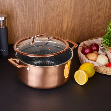 Hâws Santo gryta med lock hybrid 5.8 L Rose Gold