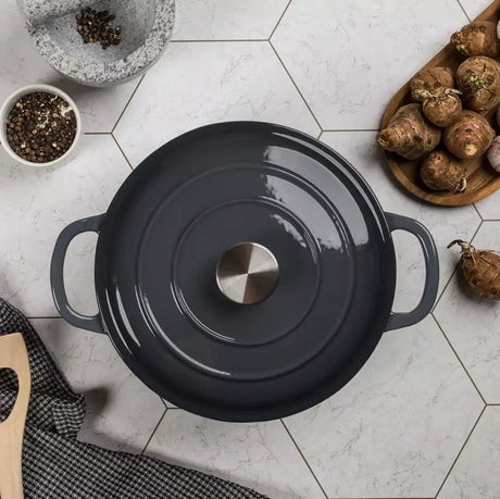 Sabor Basic Gjutjärnsgryta 4 L Grå