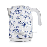 Laura Ashley Jug vattenkokare elektrisk 1,7 L China Rose blå/vit