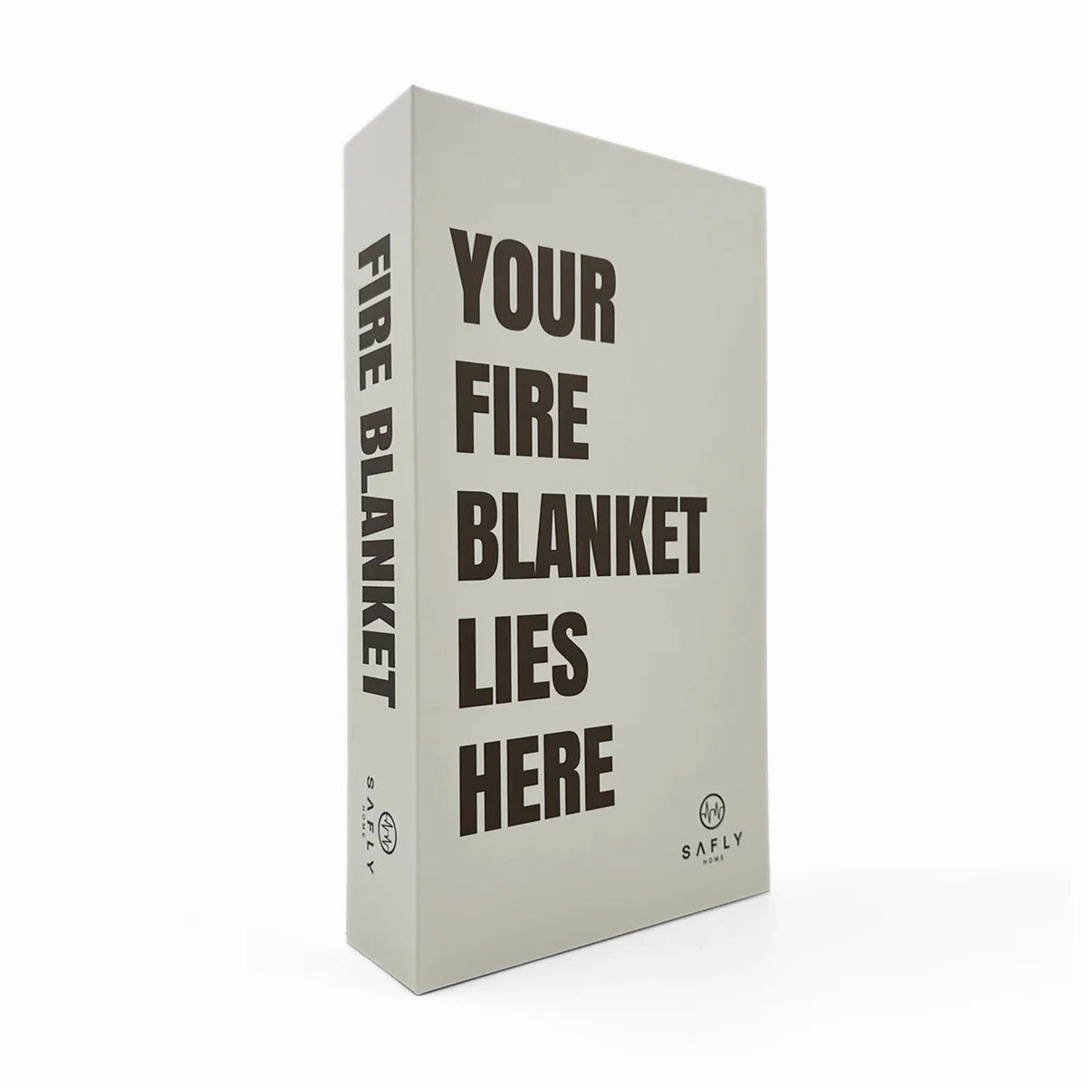 Safly Coffee Table Book med brandfilt 16x28 cm krämvit