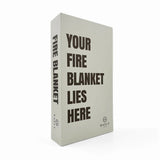 Safly Coffee Table Book med brandfilt 16x28 cm krämvit