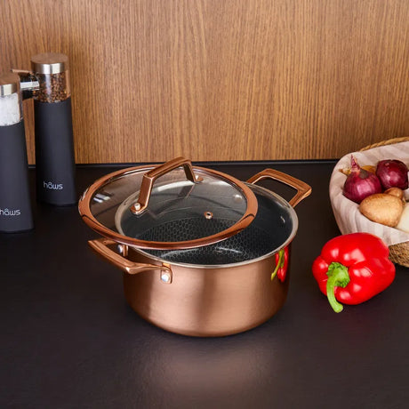 Hâws Santo gryta med lock hybrid 3,4 L Rose Gold