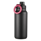 Dorre Flory termosflaska 0,9 L med magnetisk mobilhållare svart/rosa