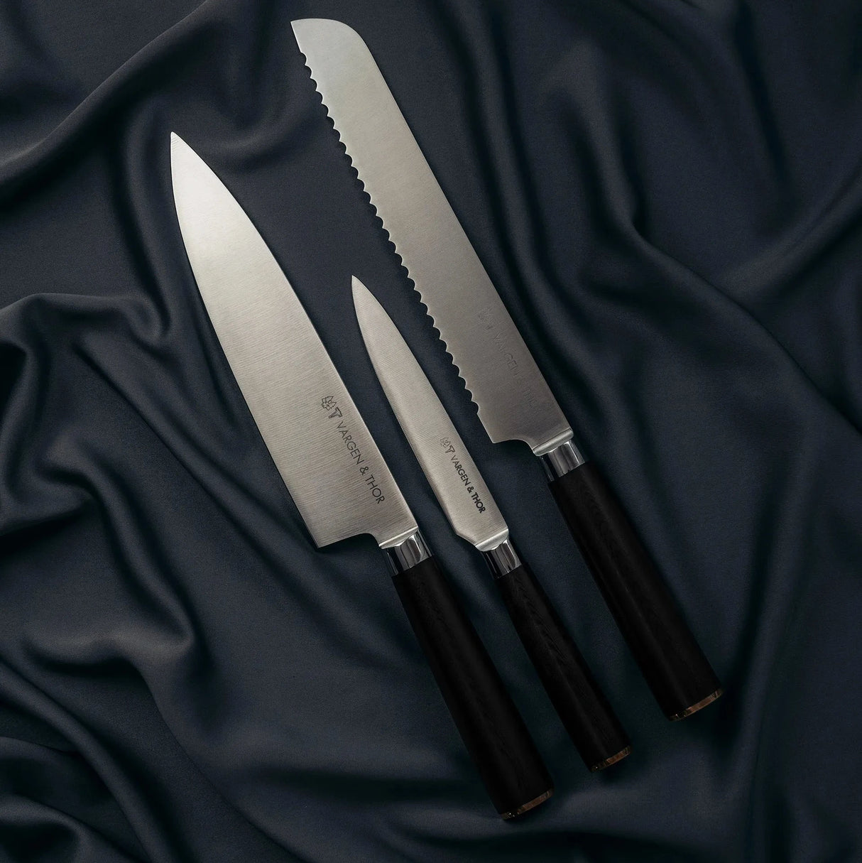 Vargen & thor Vargavinter knivset 3 delar svart